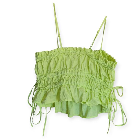 Free People sleeveless fairycore tiered Gabby convertible limoncello top size XS - Picture 4 of 13